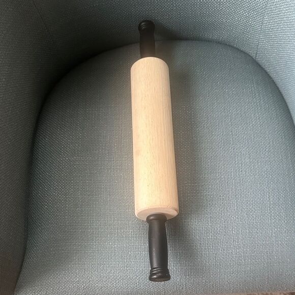 Hearth & Hand Magnolia Rolling Pin  Black Handles - Picture 1 of 3